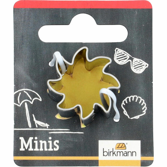 Birkmann Mini-Ausstechform Sonne, Ausstecher, Plätzchenform, Keks, Plätzchen, Edelstahl, 2.6 cm, 152557