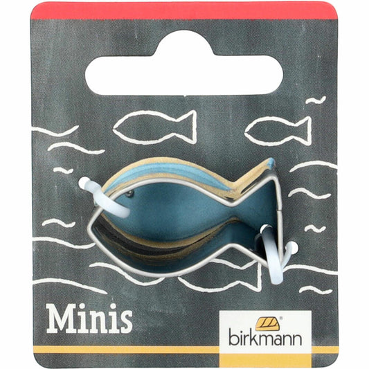 Birkmann Mini-Ausstechform Fisch, Ausstecher, Plätzchenform, Keks, Plätzchen, Edelstahl, 3 cm, 152595