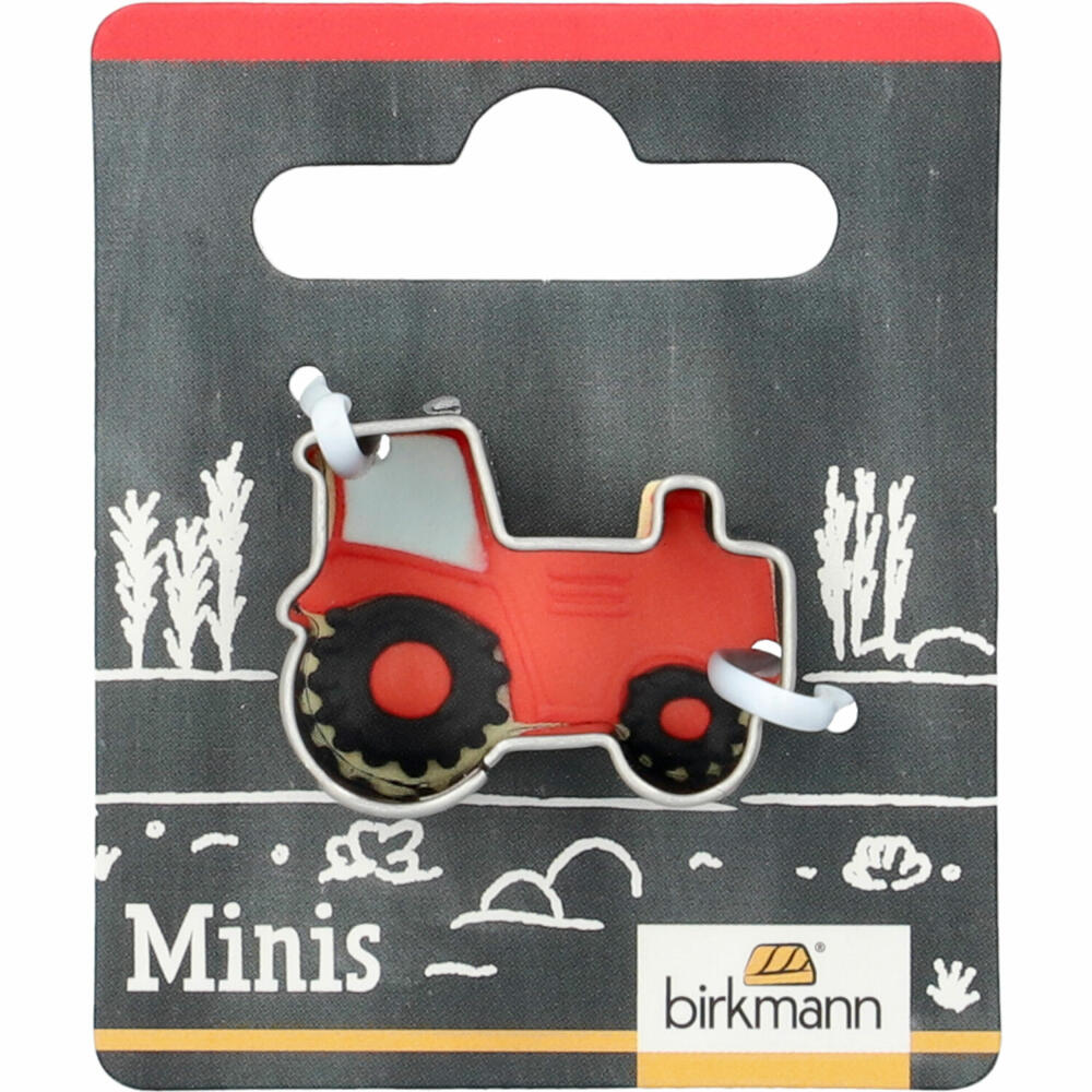 Birkmann Mini-Ausstechform Traktor, Ausstecher, Plätzchenform, Keks, Plätzchen, Edelstahl, 2.7 cm, 152625