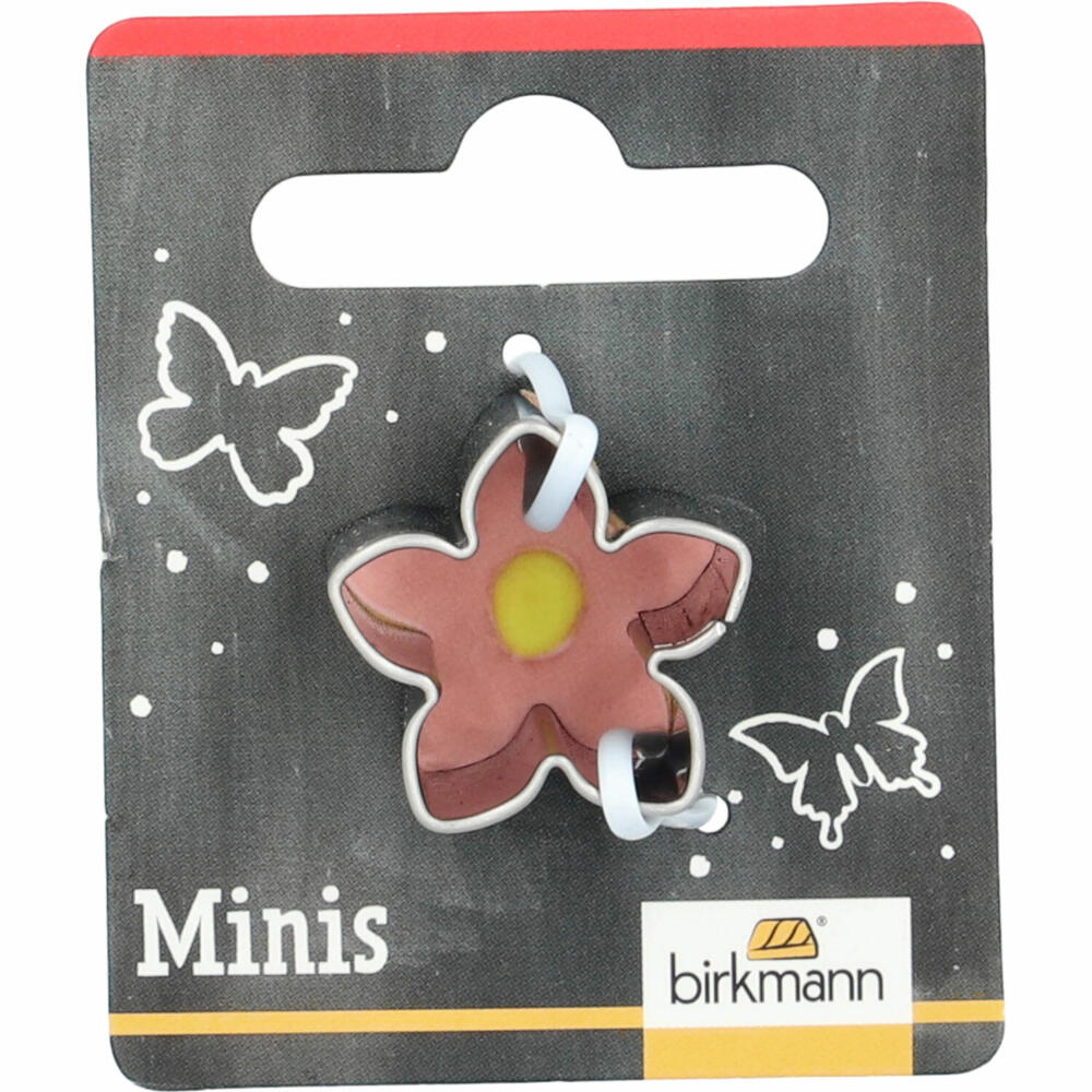 Birkmann Mini-Ausstechform Blume, Ausstecher, Plätzchenform, Keks, Plätzchen, Edelstahl, 2.3 cm, 152823