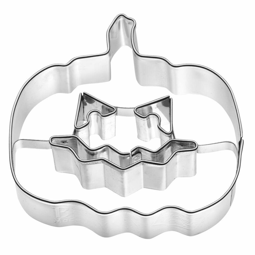 Birkmann Ausstechform Kürbis, Ausstecher, Plätzchenform, Keks, Plätzchen, Edelstahl, 7 cm, 192942