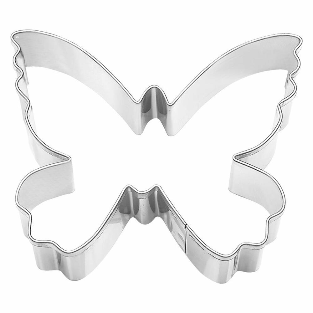 Birkmann Ausstechform Schmetterling, Ausstecher, Plätzchenform, Keks, Plätzchen, Edelstahl, 7 cm, 194038