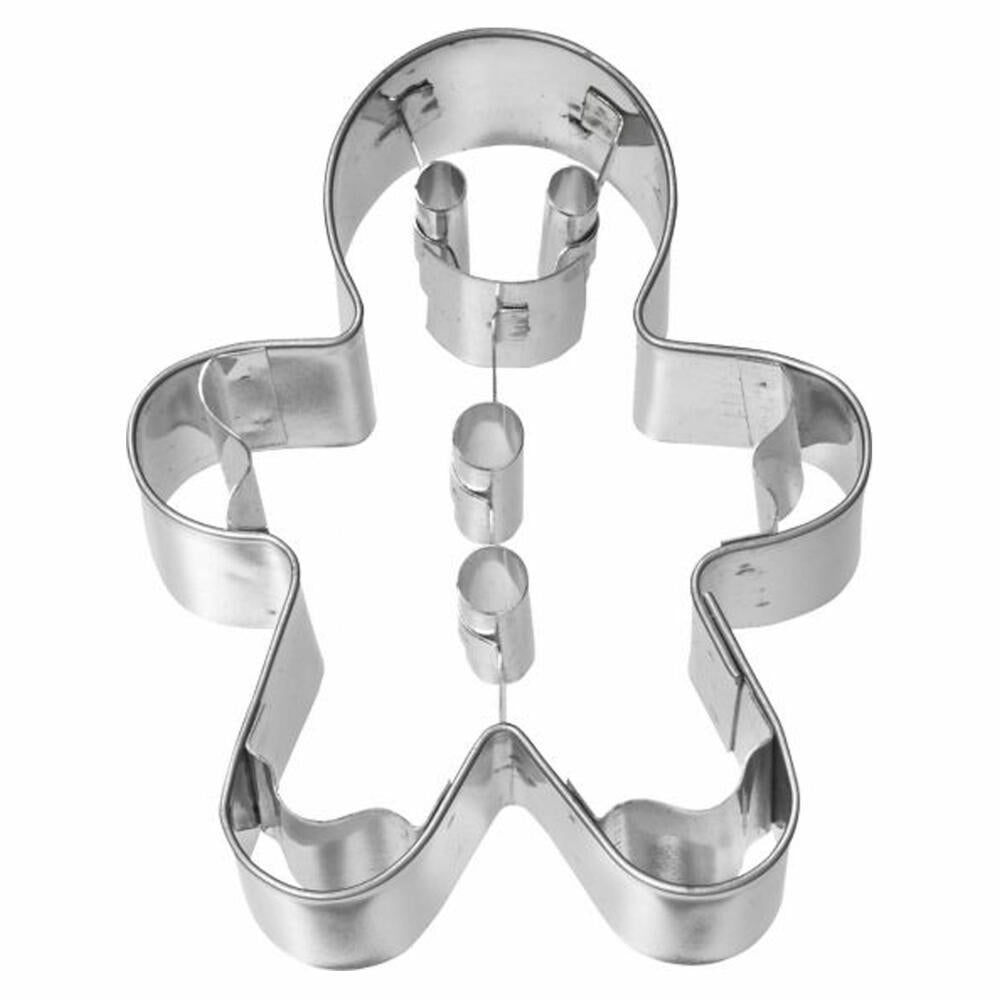 Birkmann Ausstechform Gingerman, Ausstecher, Plätzchenform, Keks, Plätzchen, Edelstahl, 7.5 cm, 194175
