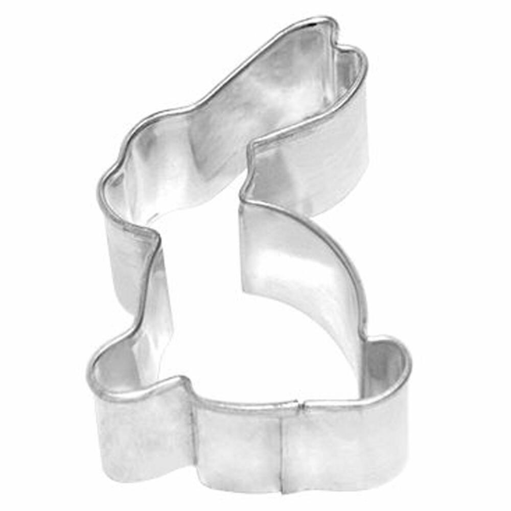 Birkmann Ausstechform Hase Sitzend, Ausstecher, Plätzchenform, Keks, Plätzchen, Edelstahl, 4 cm, 194380