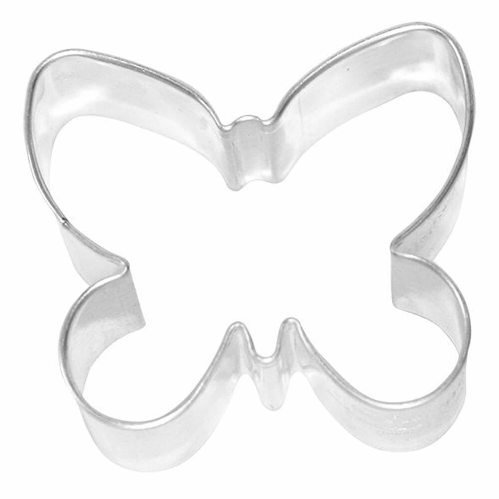 Birkmann butterfly cookie cutter, cookie cutter, cookie shape, biscuit, biscuits, stainless steel, 6 cm, 194458