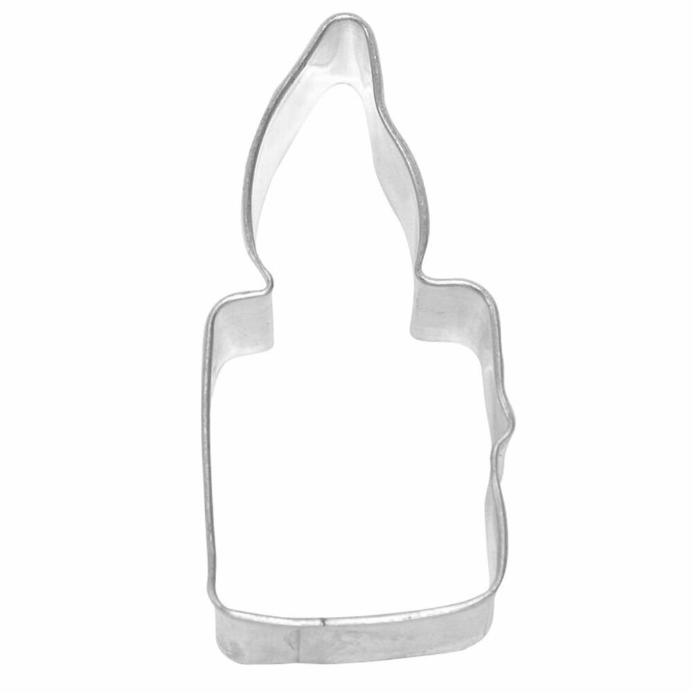 Birkmann Ausstechform Kerze, Ausstecher, Plätzchenform, Keks, Plätzchen, Edelstahl, 7 cm, 194649