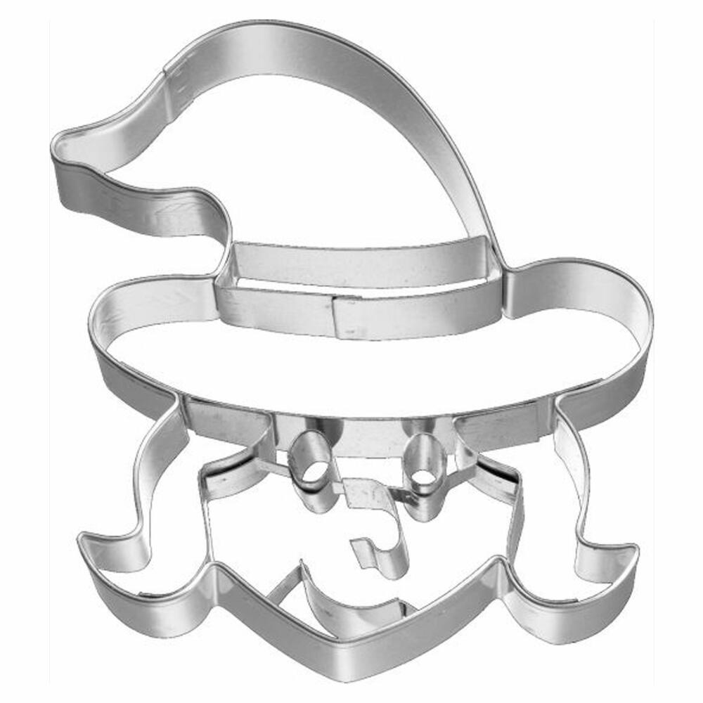 Birkmann Ausstechform Hexengesicht Frontal, Ausstecher, Plätzchenform, Keks, Plätzchen, Edelstahl, 8 cm, 195264
