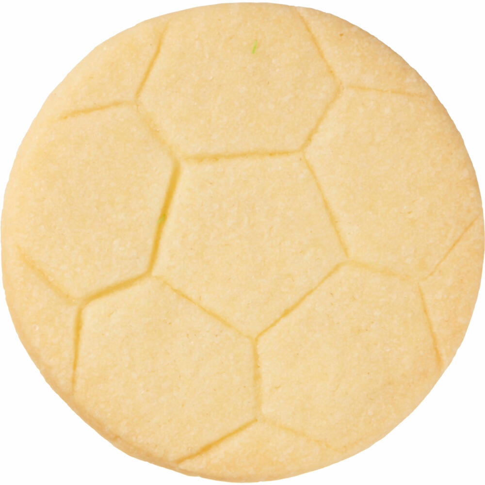 Birkmann Ausstechform Fußball groß, mit Innenprägung, Ausstecher, Plätzchenform, Keks, Plätzchen, Edelstahl, 6.5 cm, 195363