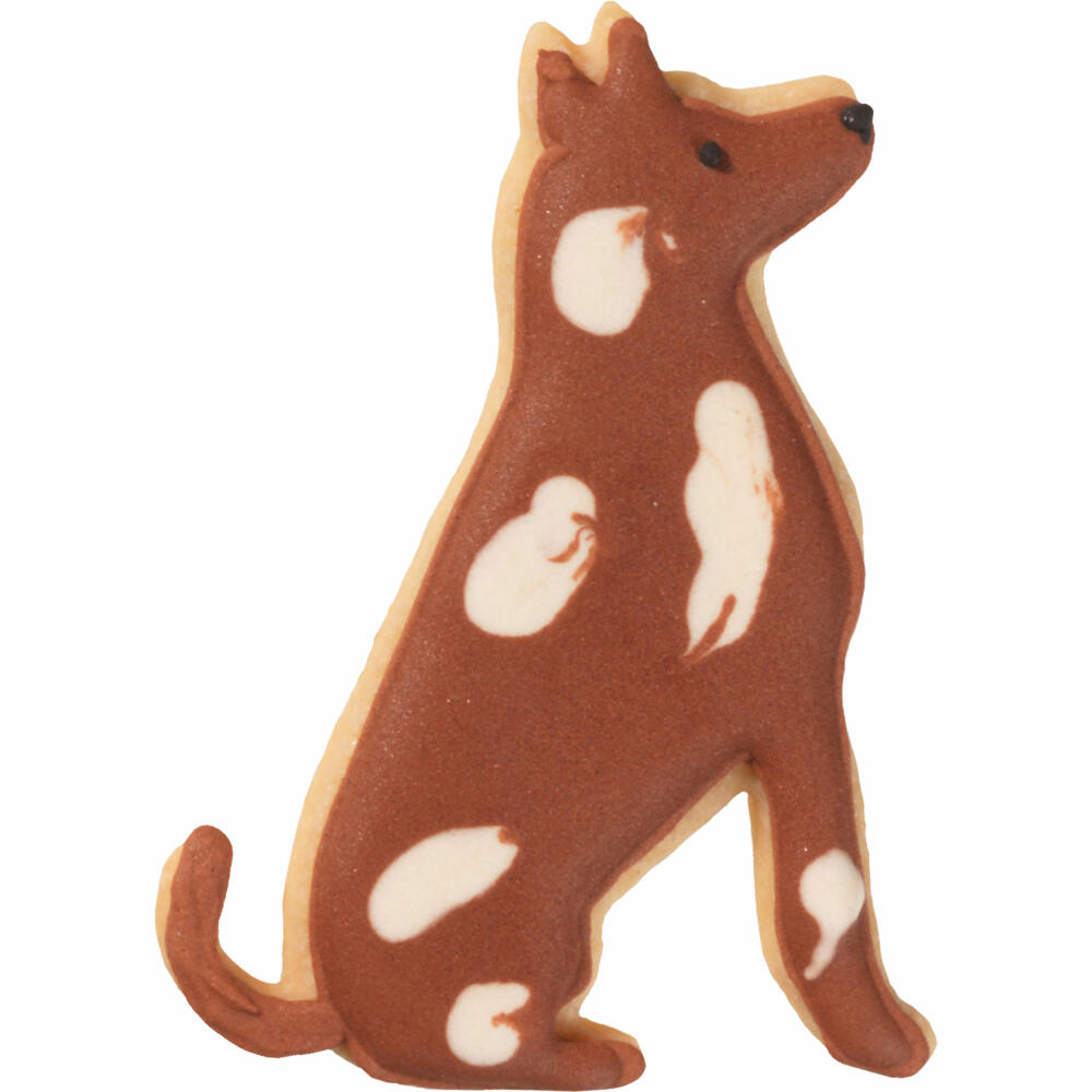 Birkmann cookie cutter dog sitting, cookie cutter, cookie mold, biscuit, cookies, stainless steel, 7.5 cm, 195387