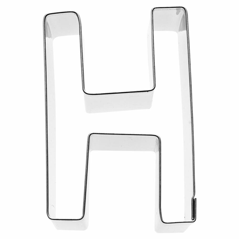 Birkmann Ausstechform Buchstabe H, Ausstecher, Plätzchenform, Keks, Plätzchen, Edelstahl, 6 cm, 196360