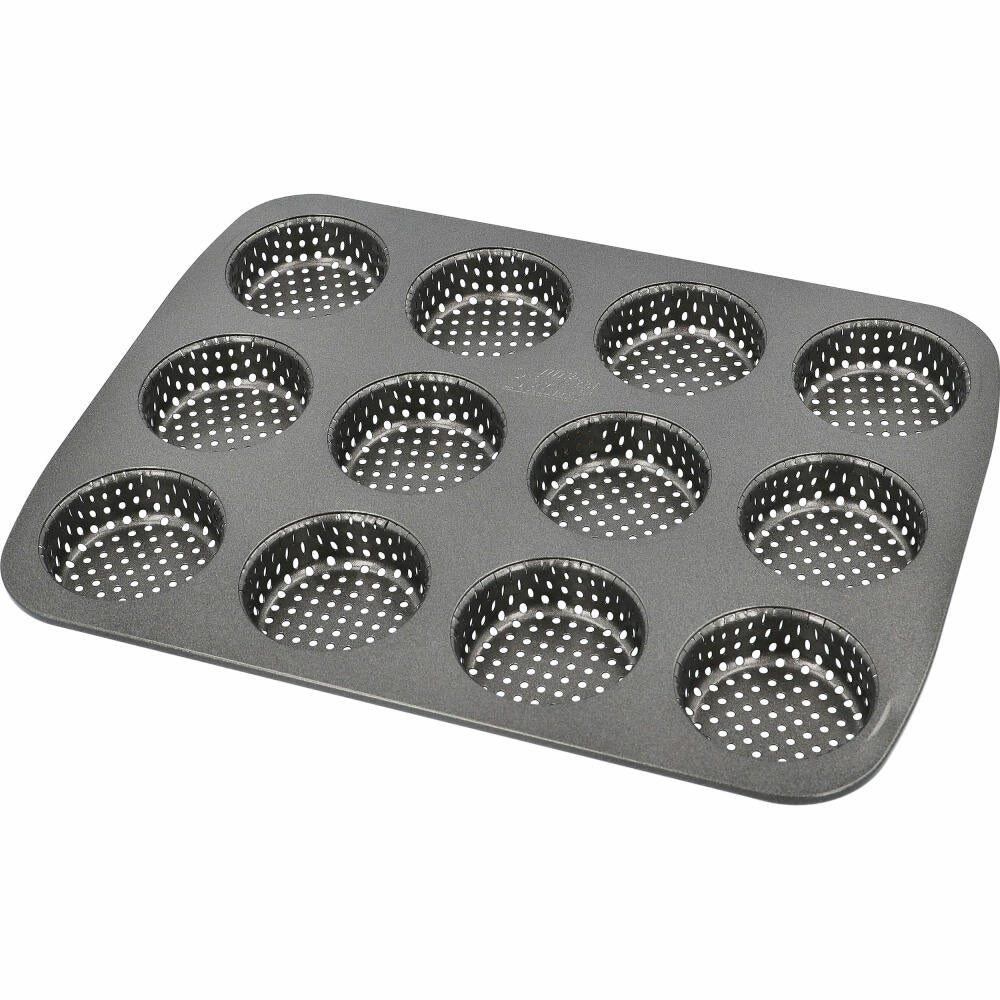 Birkmann Laib & Seele Mini-Burger Brötchenblech, Backblech, Brötchen Blech, Backzubehör, Karbonstahl, 29 x 22 cm, 210417
