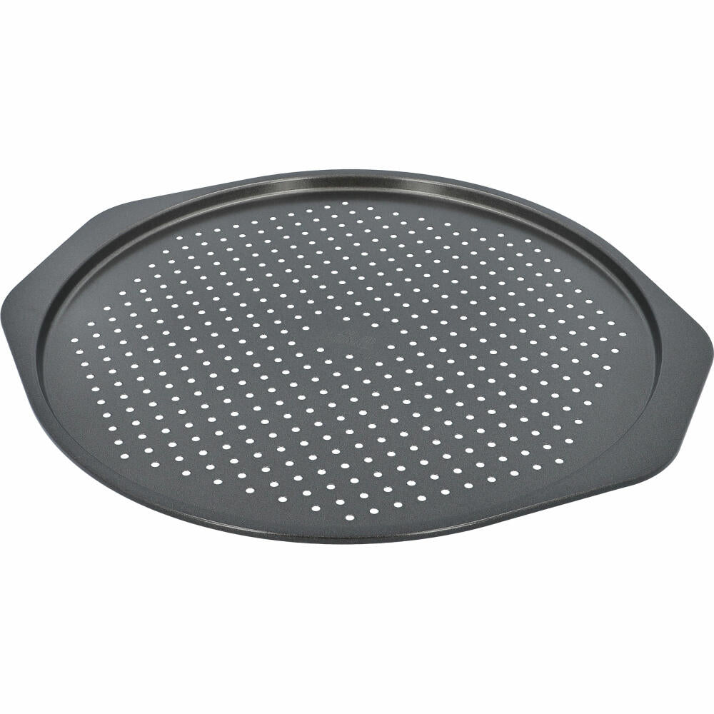 Birkmann Laib &amp; Seele tarte flambée tray, perforated, pizza tray, baking tray, tarte flambée tray, carbon steel, Ø 32 cm, 210431