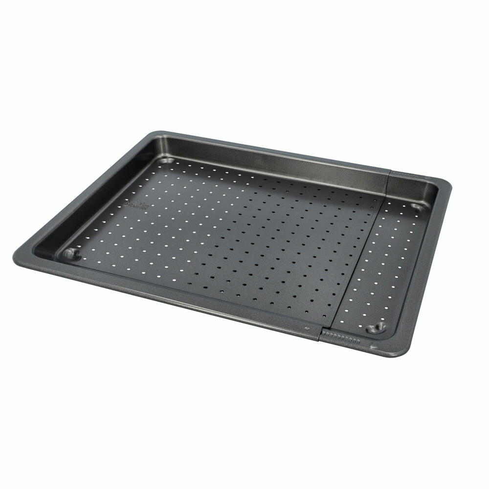 Birkmann Laib & Seele Backblech Verstellbar, Perforiert, Ofenblech, Back Blech, Herdbackblech, 36 x 33 cm, 210585