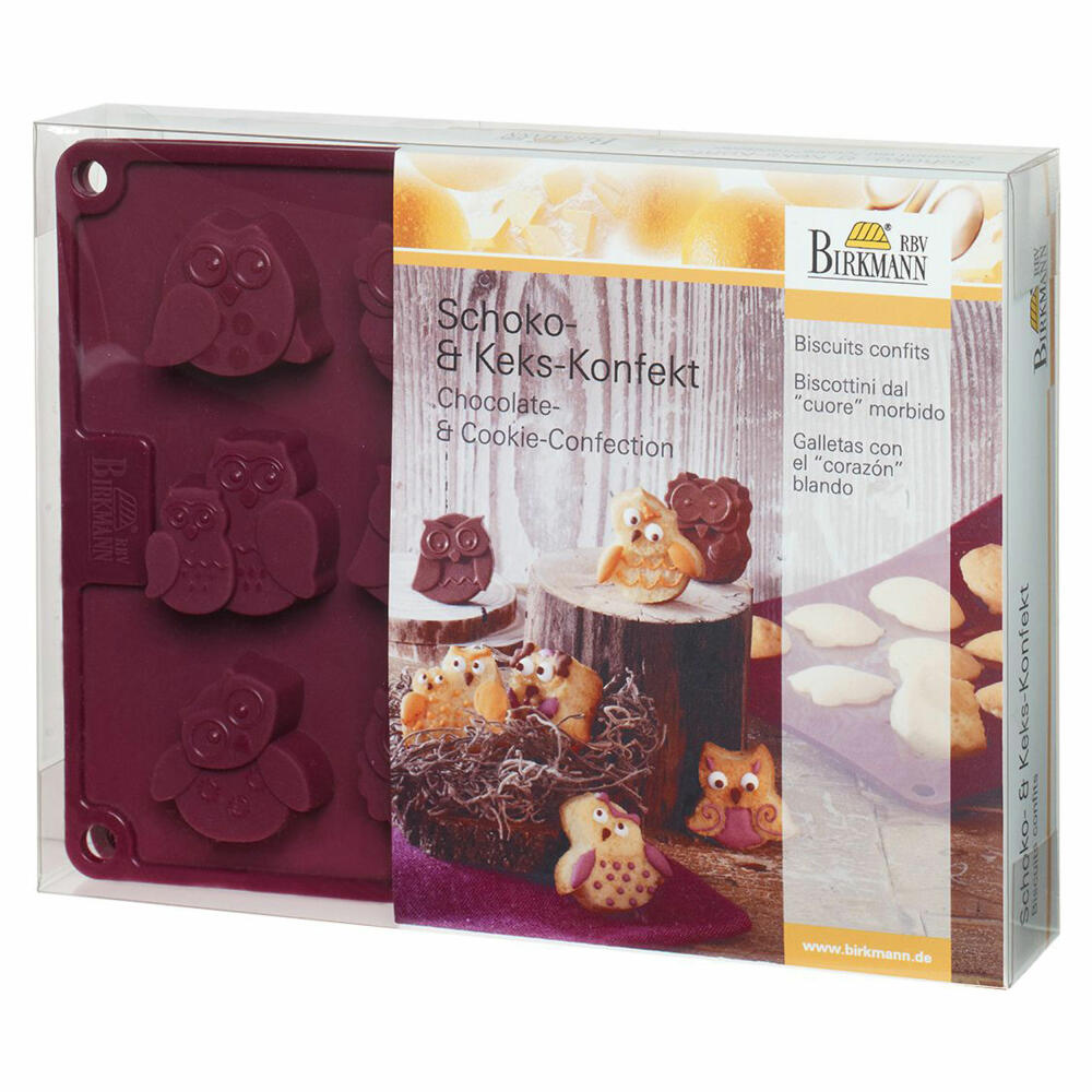 Birkmann Chocolate &amp; Biscuit Confectionery Frido &amp; Friends, Cookie Mold, Baking Mold, Baking Accessories, Silicone, 15.8 cm, 253001
