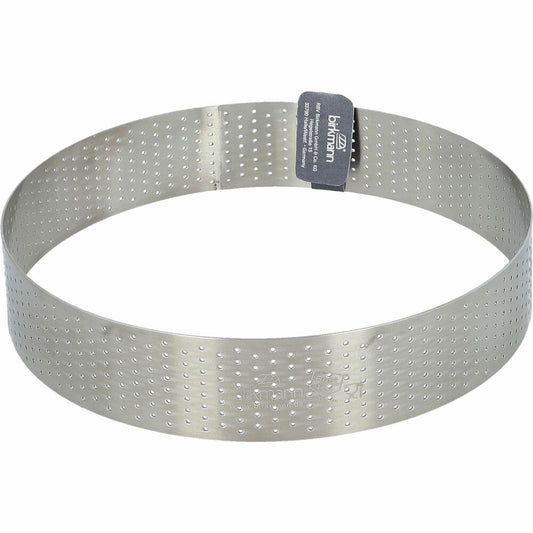 Birkmann Premium Baking Baking and Cake Ring, Baking Ring, Baking Pan, Perforated, Stainless Steel, Ø 20 cm, Height 4 cm, 265967