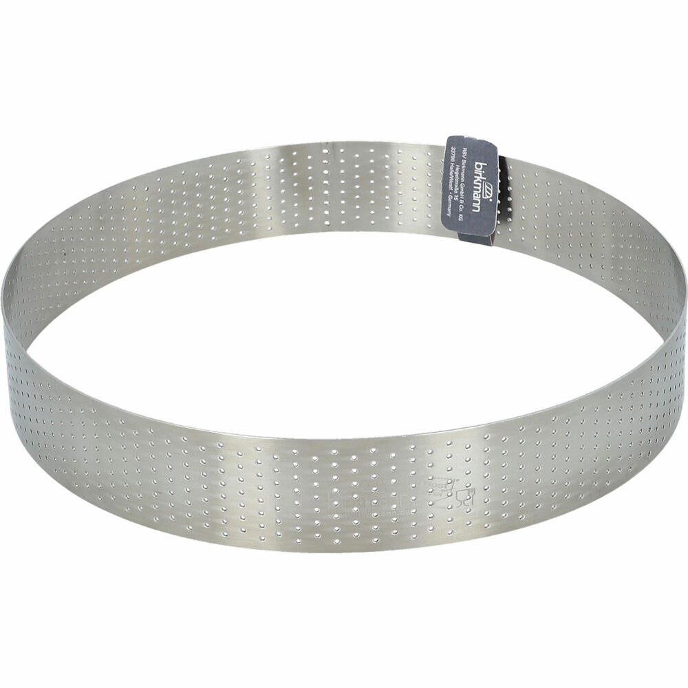 Birkmann Premium Baking Back- und Tortenring, Backring, Backform, Perforiert, Edelstahl, Ø 24 cm, 265974