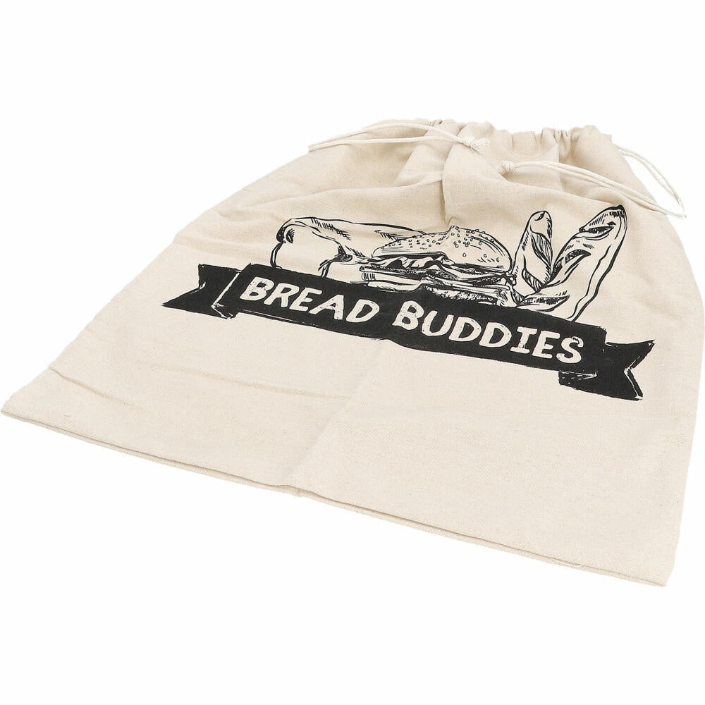 Birkmann Bread Buddies bread bag, bread storage, bread roll bag, cotton, 38 x 45 cm, 331419