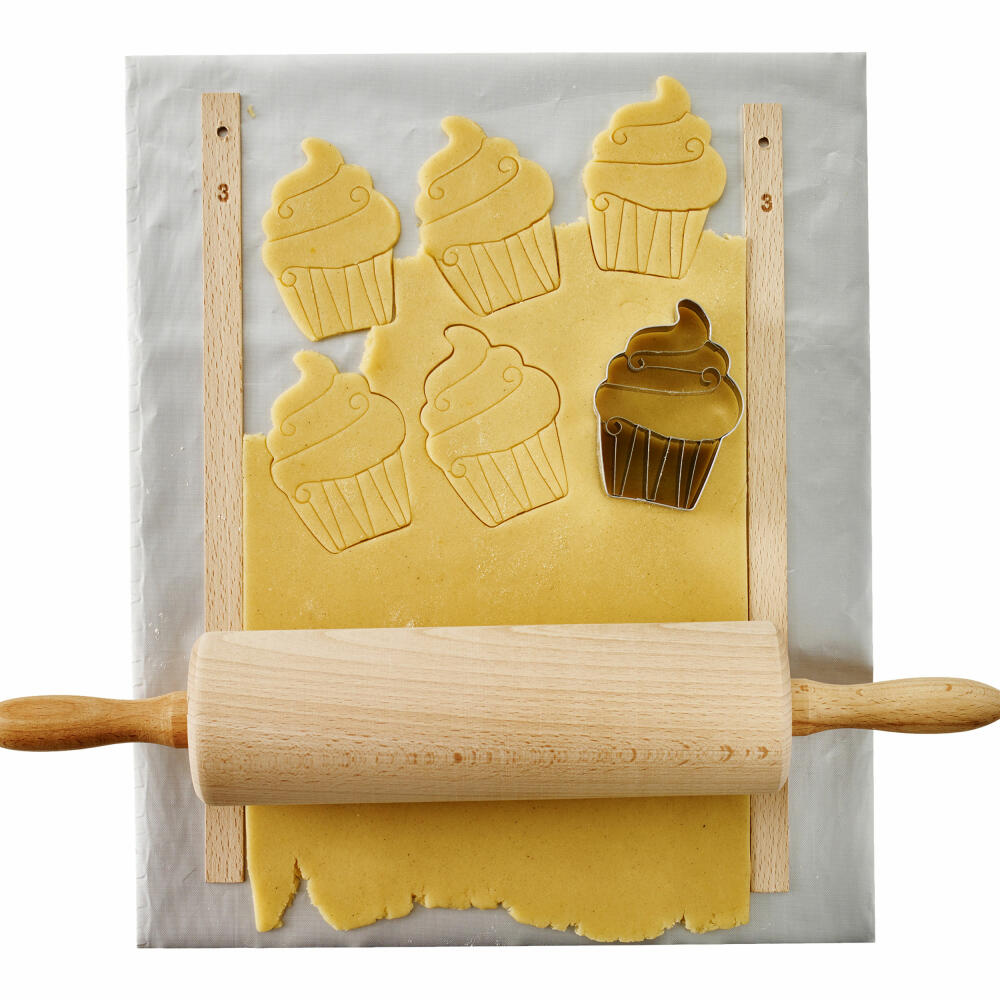 Birkmann Easy Baking Ausroll-Hölzer, Ausroller, Backzubehör, Küchenhelfer, Holz, 35 cm, 340558