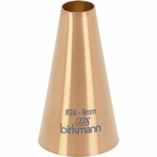 Birkmann Lochtülle Nr.24, Spritztülle, Garniertülle, Backzubehör, Edelstahl, Kupferfarben, Ø 9 mm, 409057