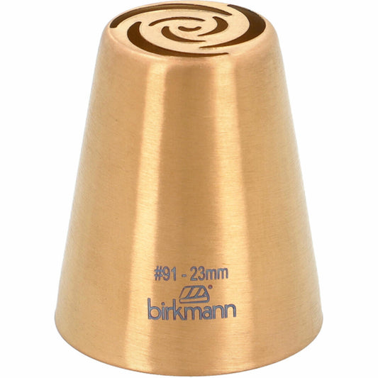 Birkmann Blütentülle 2 Nr. 91, Spritztülle, Garniertülle, Backzubehör, Edelstahl, Kupferfarben, Ø 23 mm, 409217