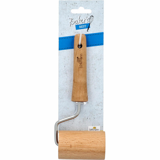 Birkmann Bakers Best Teigroller, Gerade, Ausroller, Backzubehör, Buchenholz, Ø 4 cm, 424135