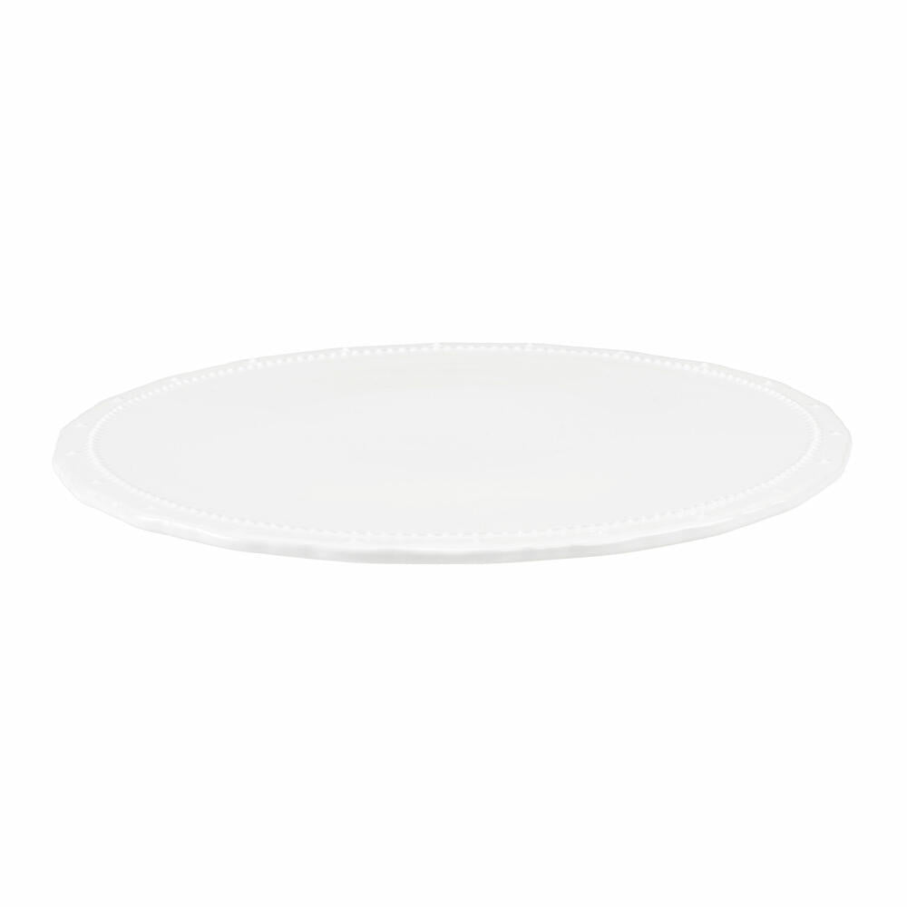 Birkmann Tortenteller Vintage, Tortenplatte, Servierteller, Teller, Keramik, Weiß, Ø 33 cm, 443624