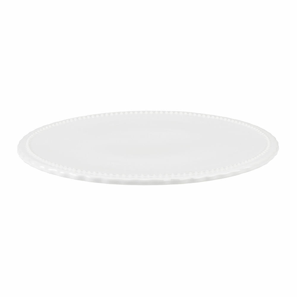 Birkmann Tortenteller Vintage, Tortenplatte, Servierteller, Teller, Keramik, Weiß, Ø 25 cm, 443648