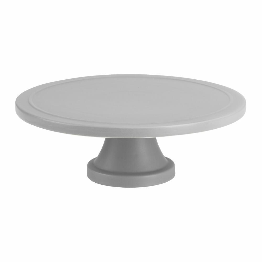 Birkmann cake plate Trend, cake plate, cake stand, ceramic, stone grey matt, Ø 24 cm, 443679