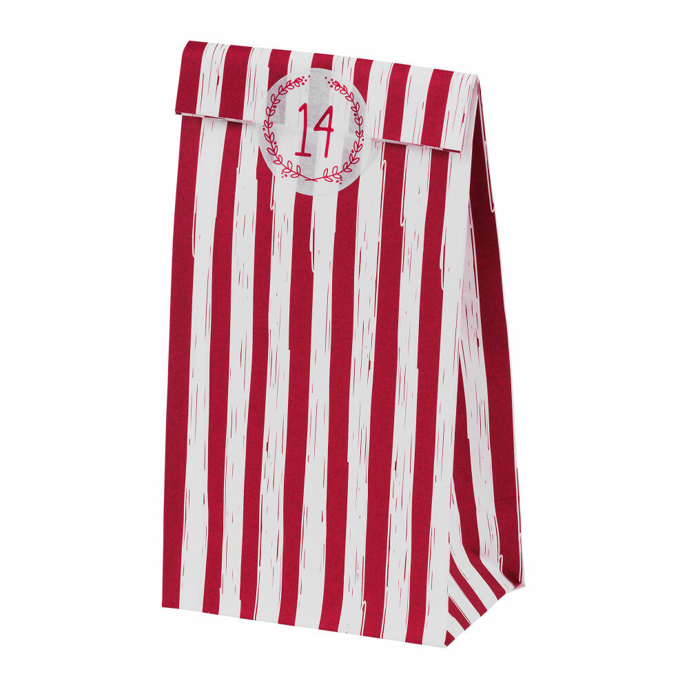 Birkmann Adventskalender Little Christmas, rot, 48-tlg., 10 x 21 x 5,5 cm