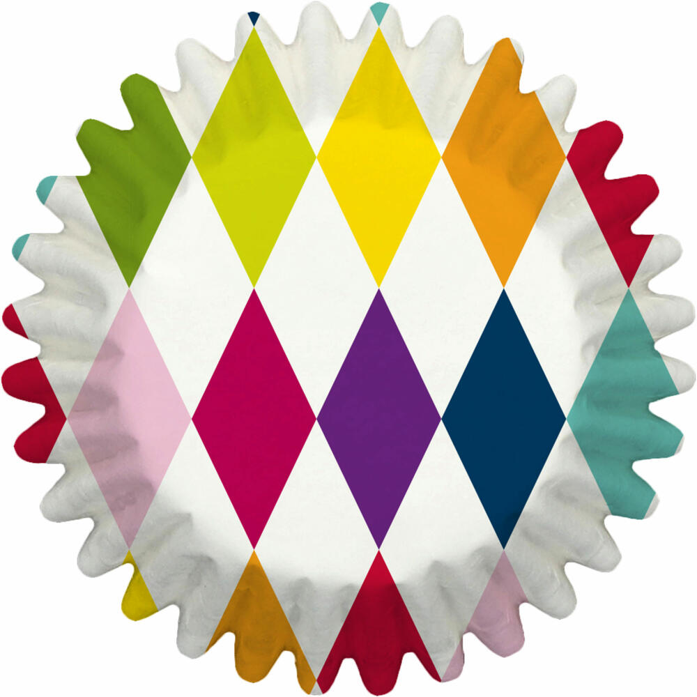 Birkmann mini paper baking cups, 100 pieces, baking cups, muffin baking pan, muffin pan, rainbow, Ø 4.5 cm, 444782