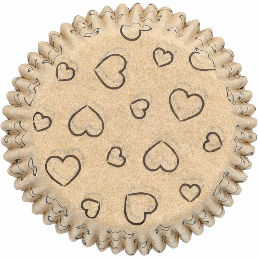 Birkmann Kraftpapierbackförmchen Ahoi, 75 Stück, Muffinbackförmchen, Papierbackförmchen, Papier, Ø 7 cm, 444928