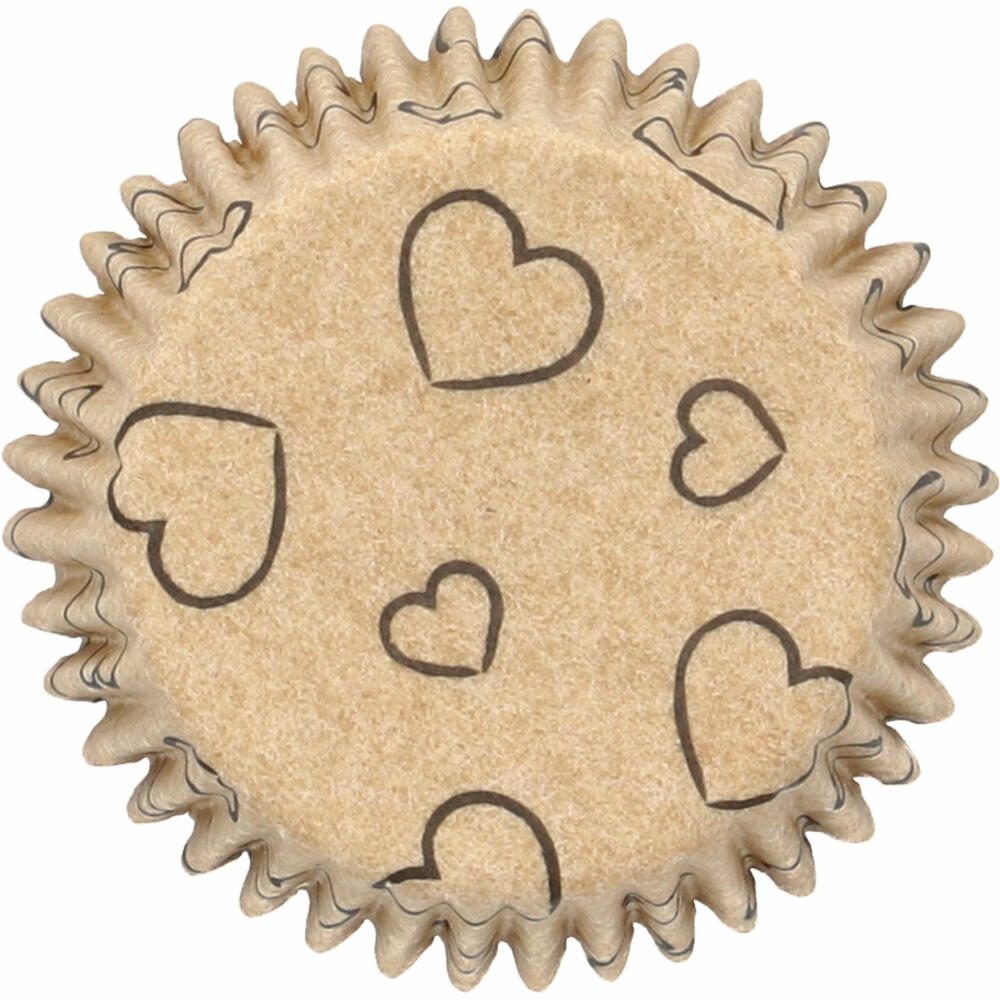 Birkmann Mini-Kraftpapierbackförmchen Ahoi, 75 Stück, Muffinbackförmchen, Papierbackförmchen, Papier, Ø 4 cm, 444935