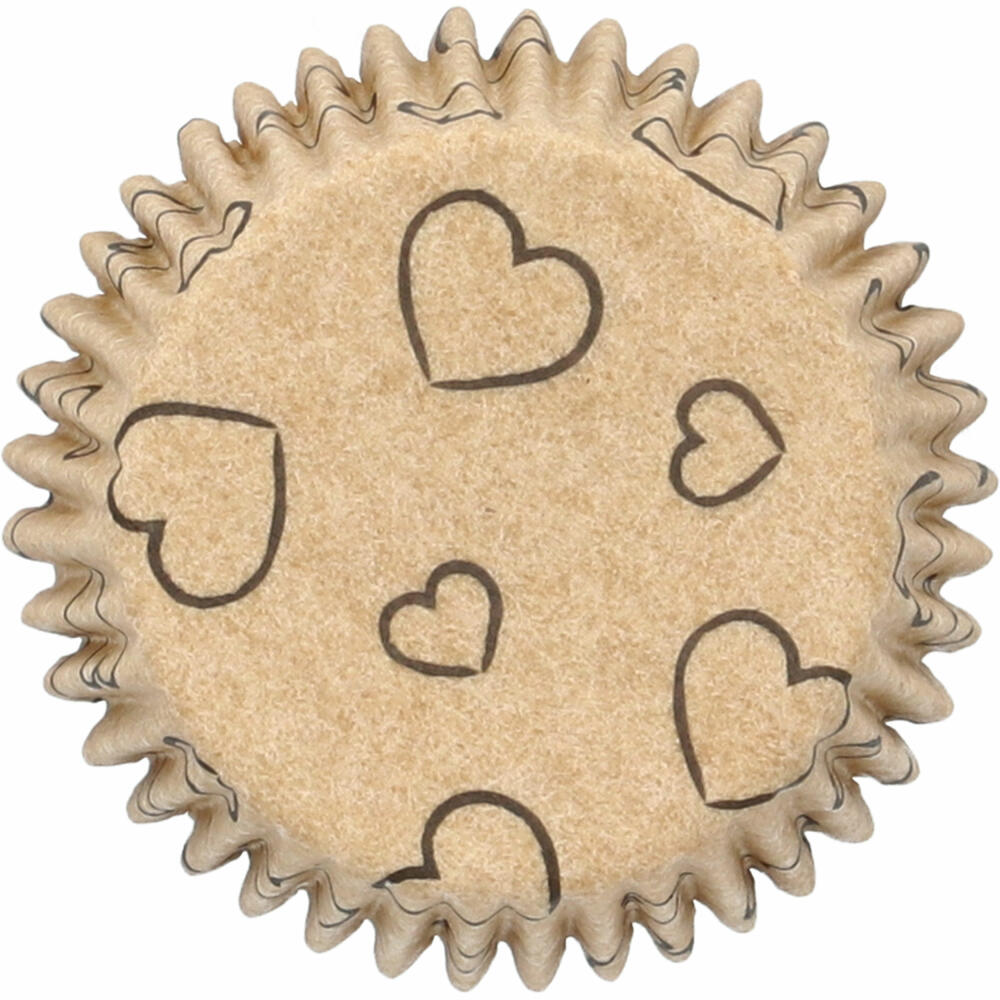 Birkmann Mini-Kraftpapierbackförmchen Ahoi, 75 Stück, Muffinbackförmchen, Papierbackförmchen, Papier, Ø 4 cm, 444935