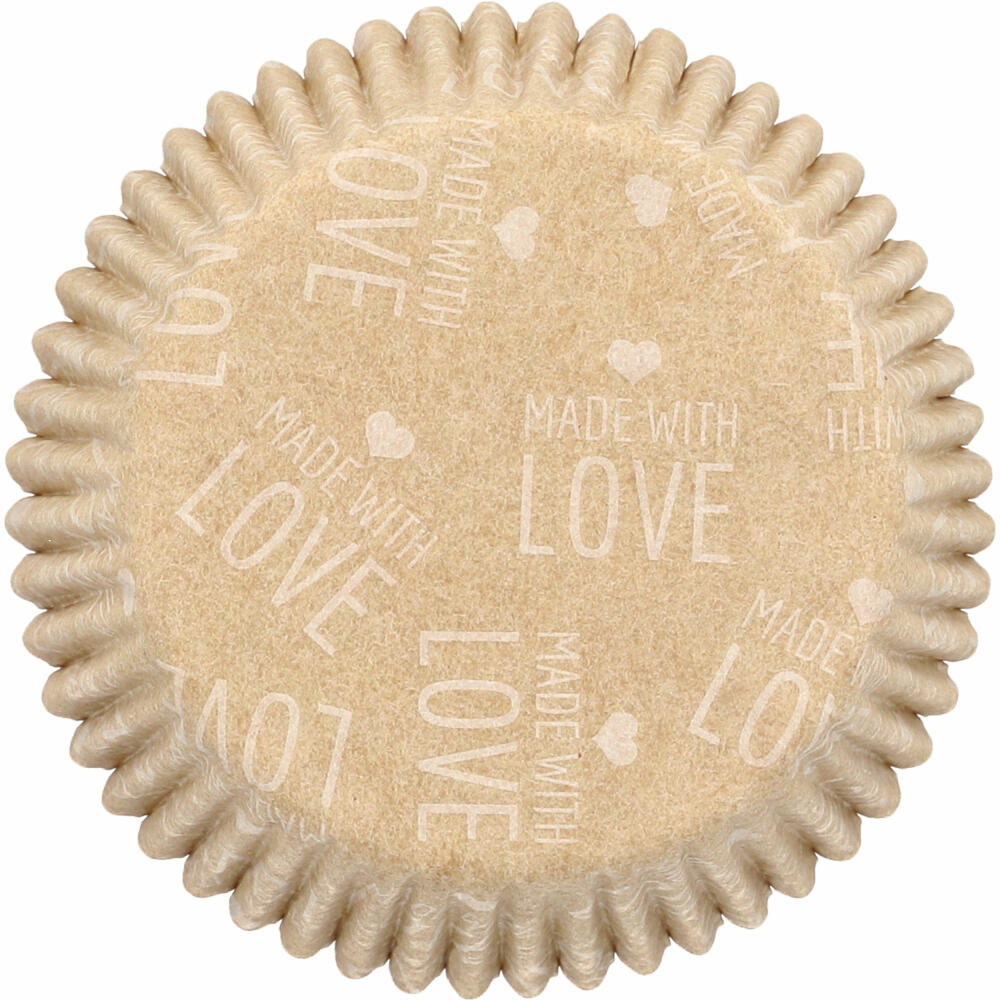 Birkmann Kraftpapierbackförmchen Ganzjahr, 75 Stück, Muffinbackförmchen, Papierbackförmchen, Papier, Ø 7 cm, 444942