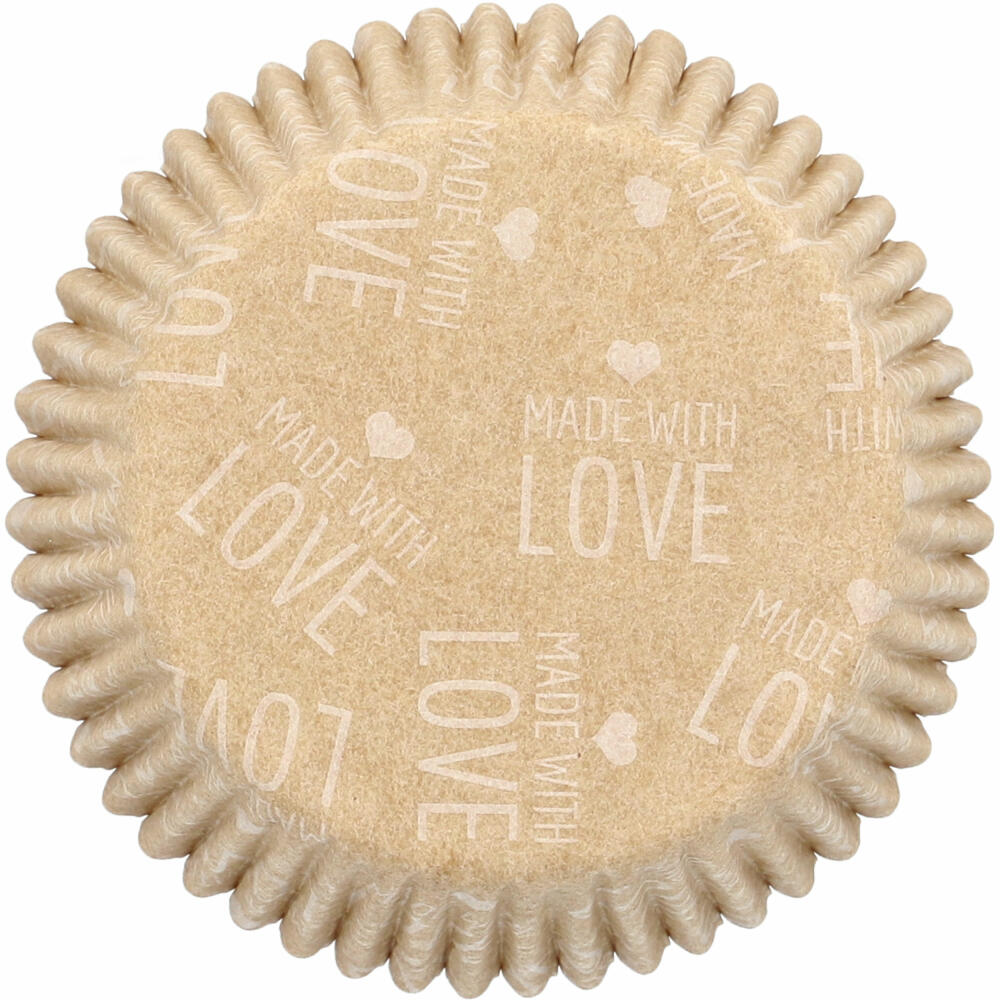 Birkmann Kraftpapierbackförmchen Ganzjahr, 75 Stück, Muffinbackförmchen, Papierbackförmchen, Papier, Ø 7 cm, 444942