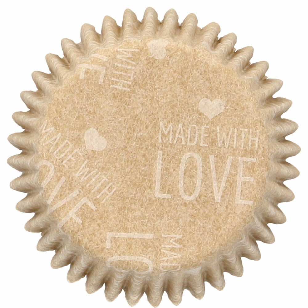 Birkmann Mini-Kraftpapierbackförmchen Ganzjahr, 75 Stück, Muffinbackförmchen, Papierbackförmchen, Papier, Ø 4 cm, 444959