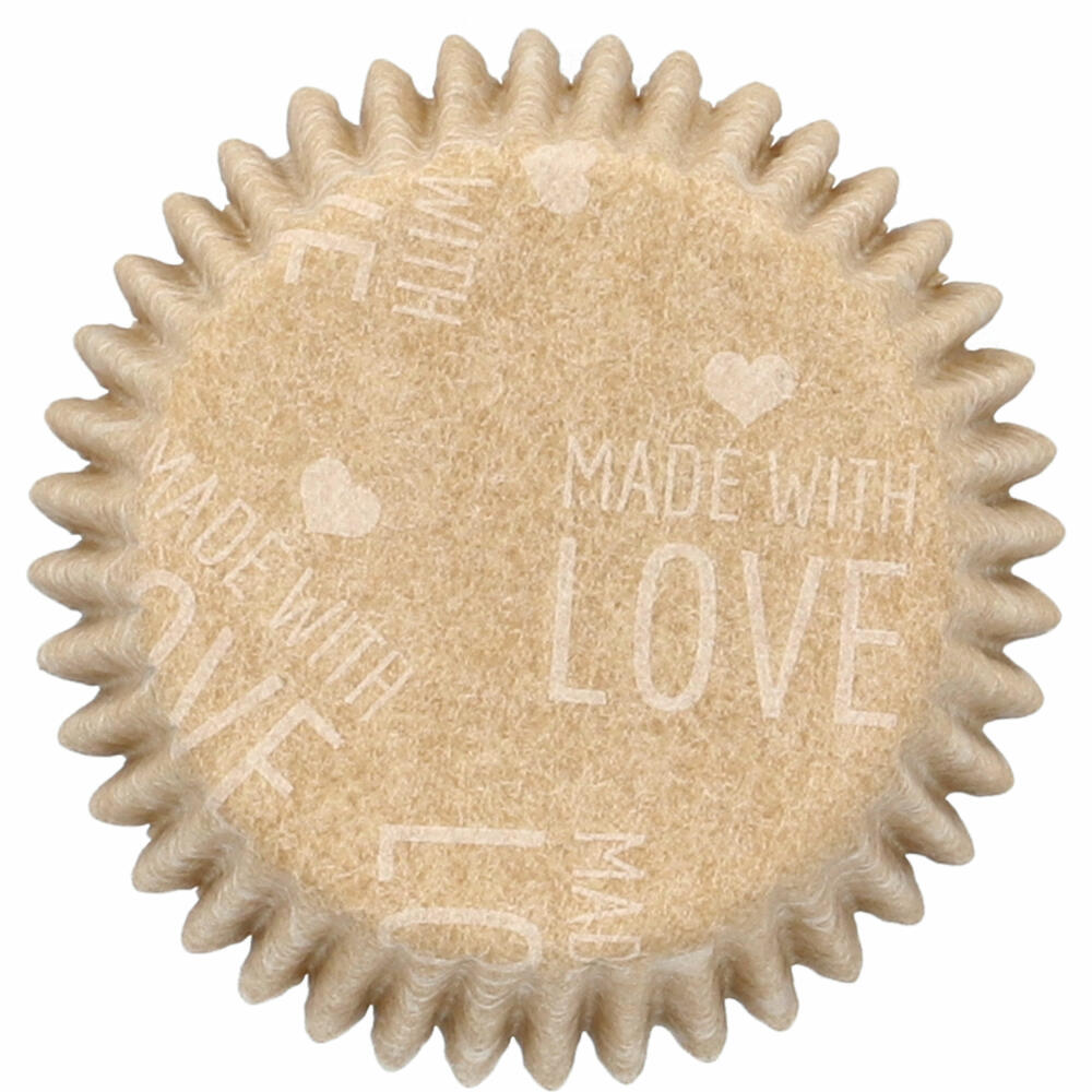 Birkmann Mini-Kraftpapierbackförmchen Ganzjahr, 75 Stück, Muffinbackförmchen, Papierbackförmchen, Papier, Ø 4 cm, 444959