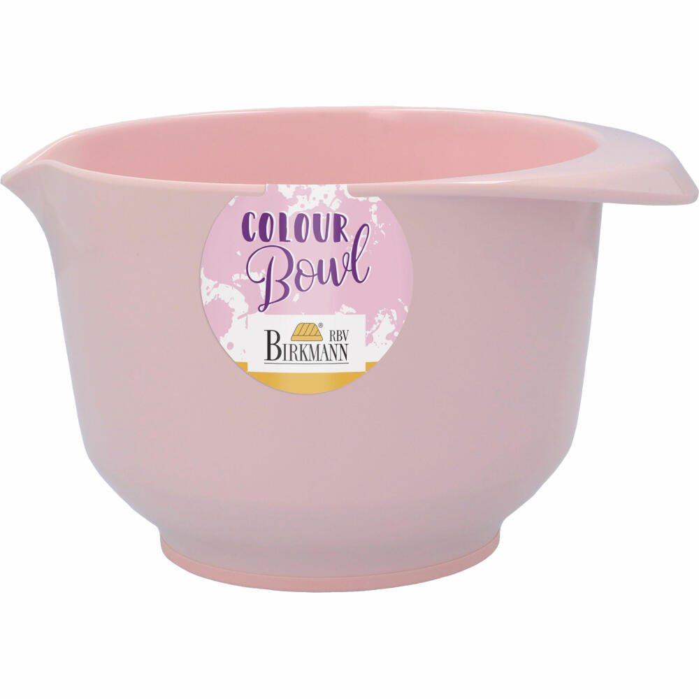 Birkmann Colour Bowl Rühr- und Servierschüssel, Rührschüssel, Schüssel, Melaminharz, Rosa, 1 L, 708785