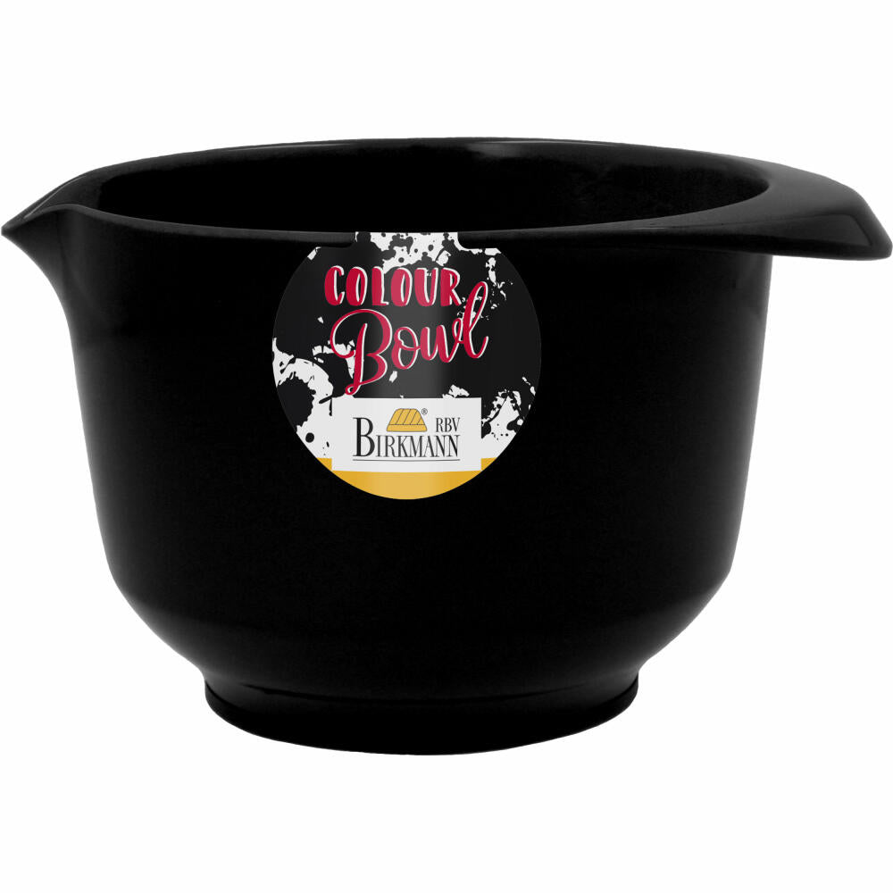 Birkmann Colour Bowl Rühr- und Servierschüssel, Rührschüssel, Schüssel, Melaminharz, Schwarz, 1 L, 709003