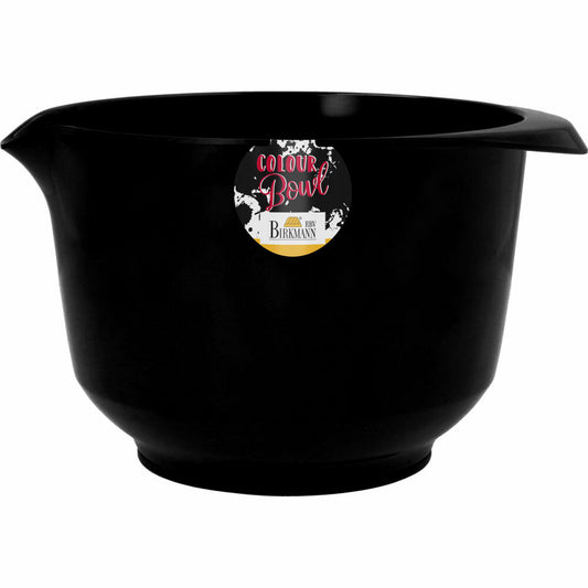 Birkmann Colour Bowl Rühr- und Servierschüssel, Rührschüssel, Schüssel, Melaminharz, Schwarz, 2 Liter, 709119