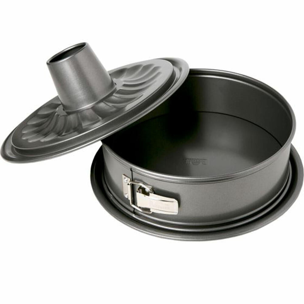 Birkmann Easy Baking Springform pan with two bases, spring form, cake pan, serving base, non-stick, 26 cm, 881044