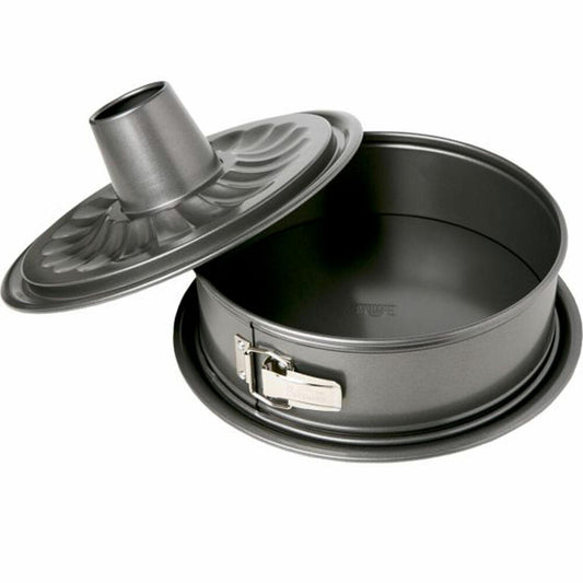 Birkmann Easy Baking Springform mit Zwei Böden, Spring Form, Kuchenform, Servierboden, Anithaft, 26 cm, 881044