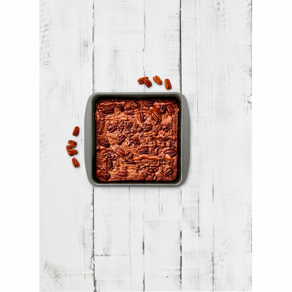 Birkmann Easy Baking Brownie Pan, Brownie Baking Pan, Cake Baking Pan, Cake Pan, Carbon Steel, 23 x 23 cm, 881662