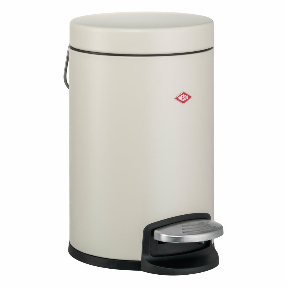Wesco cosmetic bin 113, bathroom waste bin, waste bin, powder-coated sheet steel, sand matt, 3 liters, 113022-87
