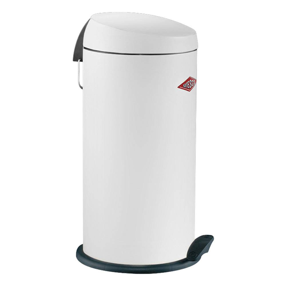 Wesco waste collector Capboy Maxi Base, pedal waste collector, trash can, white, sheet steel, 22 L, 121531-01