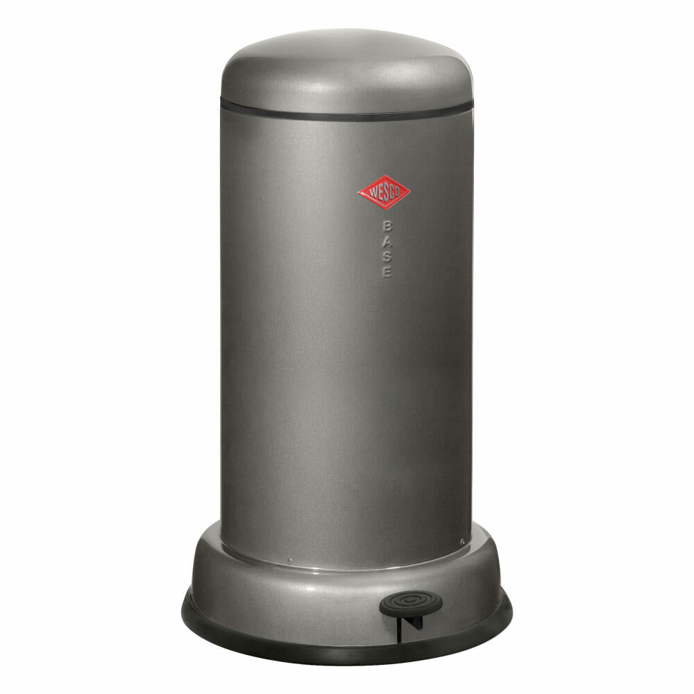 Wesco Baseboy pedal waste collector with damper, waste collector, waste bin, trash can, sheet steel, graphite, 20 L, 134531-13