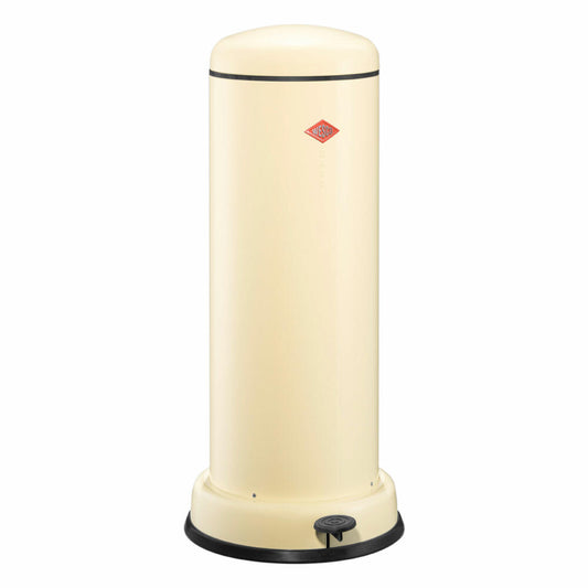 Wesco Tretabfallsammler Big Baseboy mit Dämpfer, Abfallsammler, Abfalleimer, Mülleimer, Stahlblech, Mandel, 30 L, 134731-23