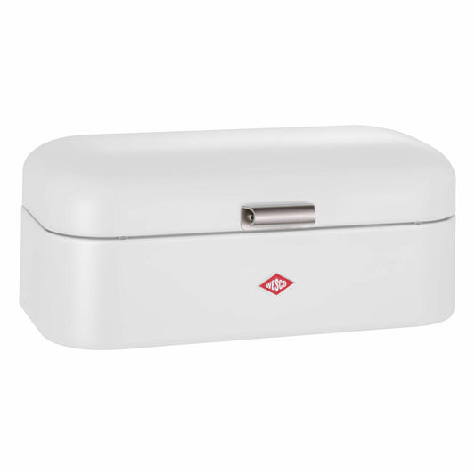Wesco Brotkasten Grandy, Brotbehälter, Gebäckkasten, Stahlblech, Weiß matt, 235201-74