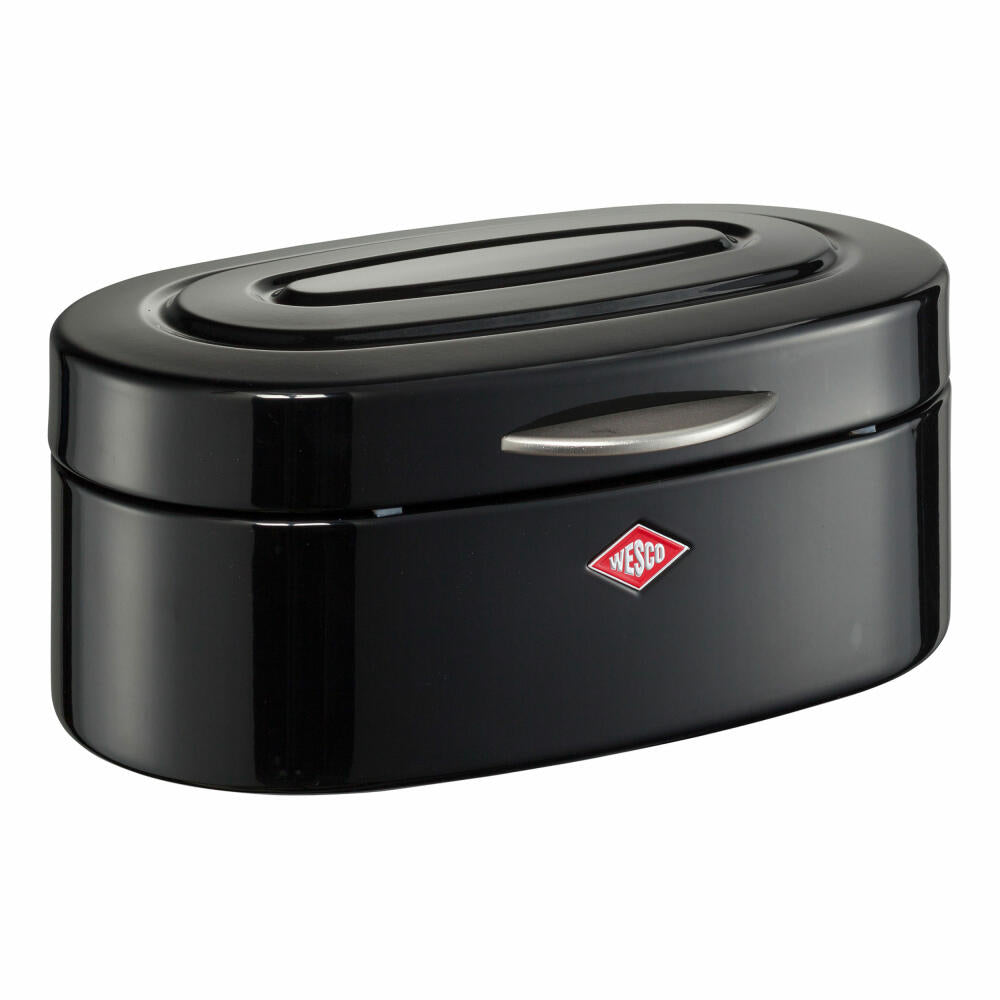 Wesco Single Elly bread bin, bread box, bread container, storage, sheet steel, metal, black, 236101-62