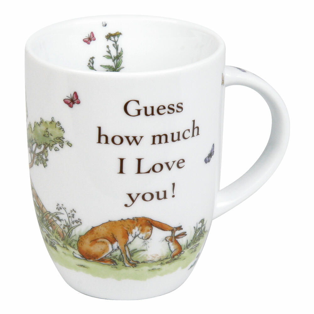 Könitz Guess How Much I love You Becher, Tasse, Kaffeetasse, Porzellan, Hasen, 380 ml, 11 1 103 1781